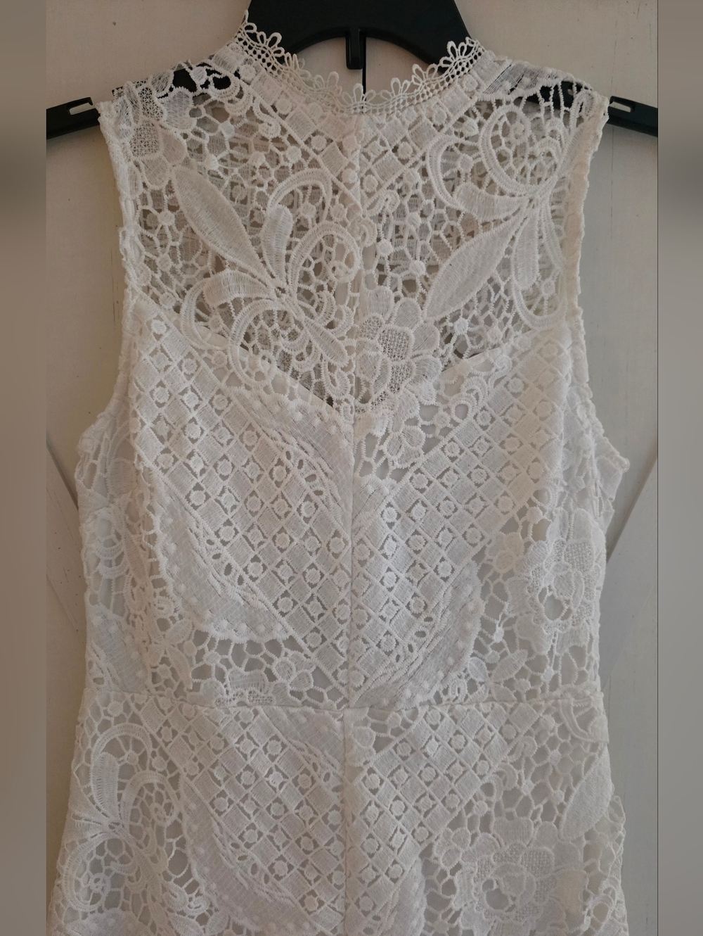 White Lace Sheath Dress - Classic Women's Dress - Picture 2 of 7